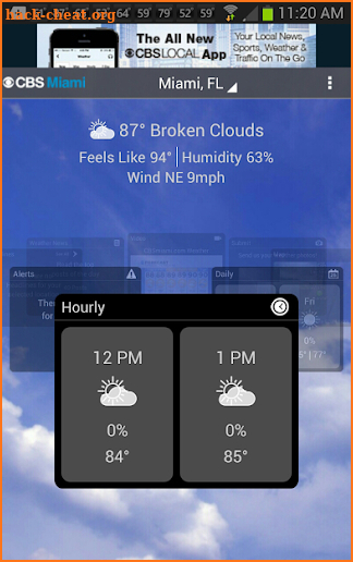 CBS Miami Weather screenshot