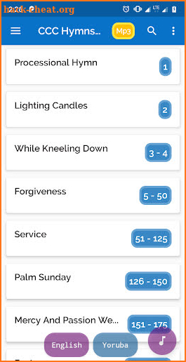 CCC Hymns - Yoruba & English version with mp3 screenshot