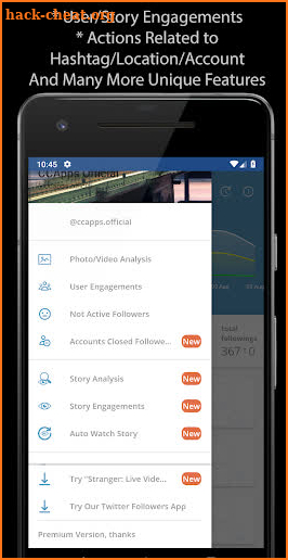 CCGram+ Followers Analyzer for Instagram screenshot