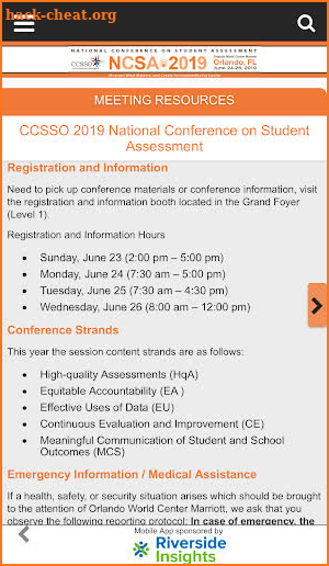 CCSSO 2019 NCSA screenshot