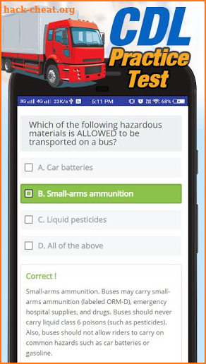 CDL Practice Test screenshot