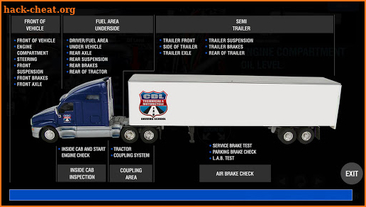 CDL Pre Trip Inspection Class A - Tractor Trailer screenshot