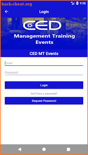 CED MT Events screenshot