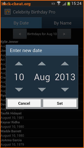 Celebrity Birthday Pro screenshot
