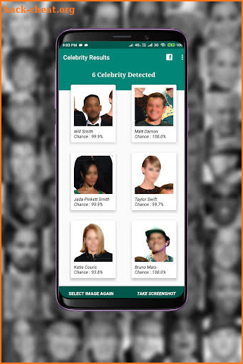 Celebrity Face Detector screenshot