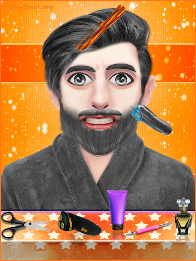 Celebrity Stylist Beard Makeover Salon Game screenshot