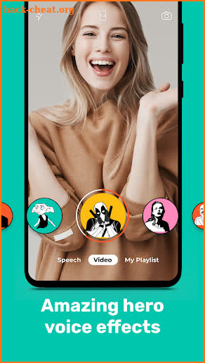 Celebrity voice changer: Superhero voice effects screenshot
