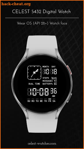 CELEST5432 Digital Watch screenshot