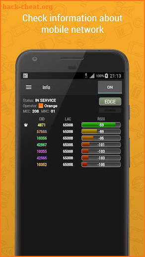 Cell Signal Monitor Pro: mobile networks monitor screenshot