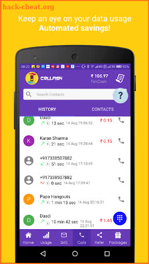 Cell.Fish - Safe SMS, Slick Dialer, Save Money Wiz screenshot