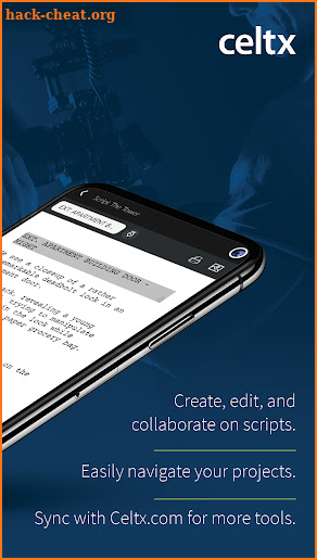 Celtx Screenplay screenshot