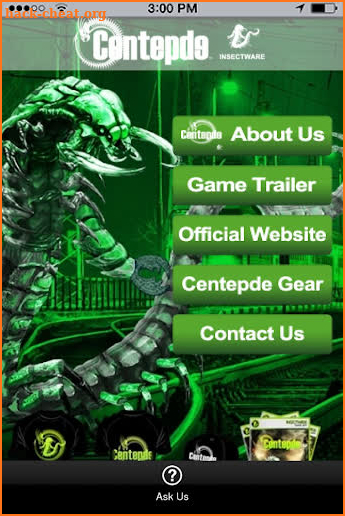 Centepde Game App screenshot