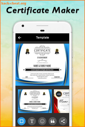 Certificate Maker screenshot