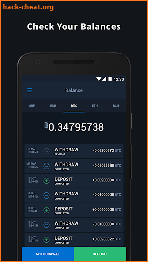 CEX.IO Bitcoin Exchange screenshot