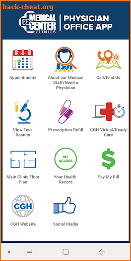 CGH Medical Center Clinics screenshot