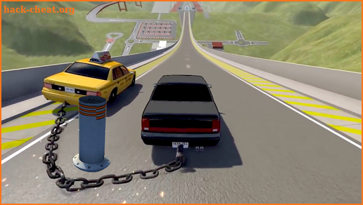 Chained Cars Vs. Bollard screenshot