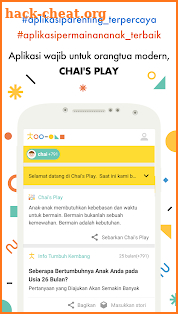 Chai's Play - Aplikasi parenting & permainan anak screenshot