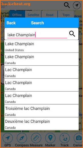 Champlain lake Offline GPS Nautical Charts screenshot