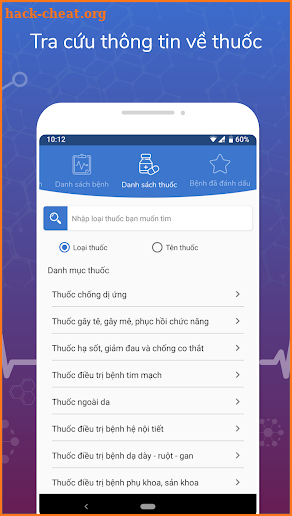 Chẩn đoán bệnh - Tra cứu thuốc screenshot