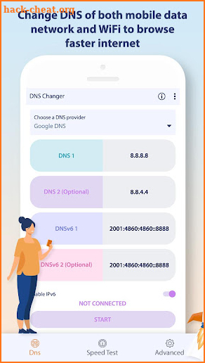 Change DNS Server - browse faster internet screenshot