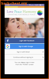 Chant Love, Peace and Harmony screenshot