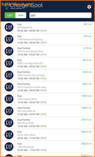 ChargeItSpot Phone Charging Stations screenshot