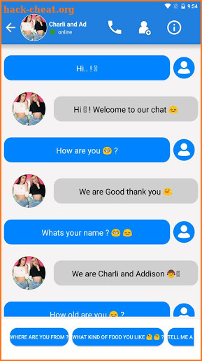 Charli and Addison Call Fake screenshot