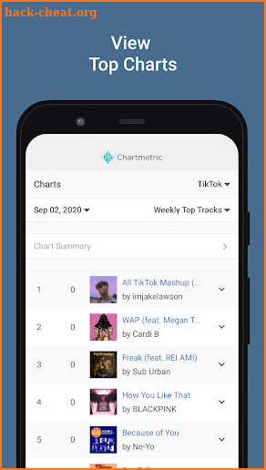 Chartmetric screenshot