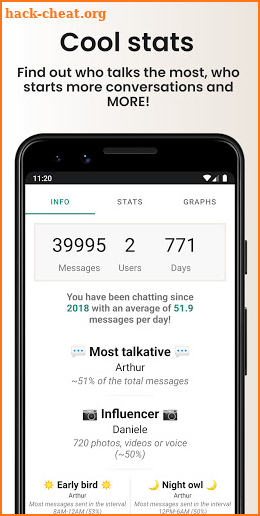 Chat Analyzer for WhatsApp screenshot