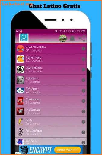 Chat Latino Gratis screenshot