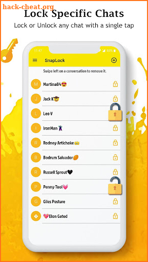 Chat Locker For Snap, SnapLock screenshot