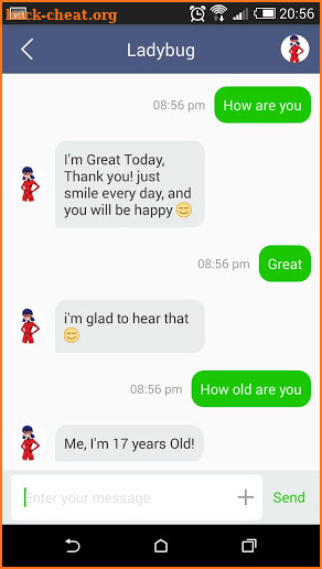 Chat Messenger With Ladybug screenshot