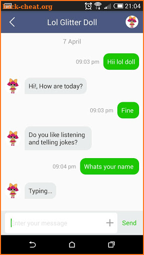 Chat Messenger With Lol Doll Glitter Surprise screenshot