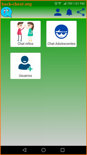 Chat niños y Adolescentes - Mensajería Gratis screenshot