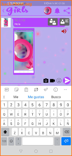 Chat para chicas adolescentes screenshot