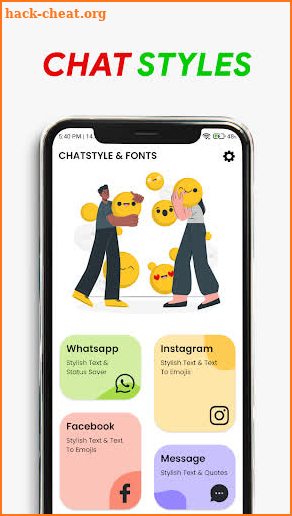 Chat Styles Fonts for WhatsApp screenshot