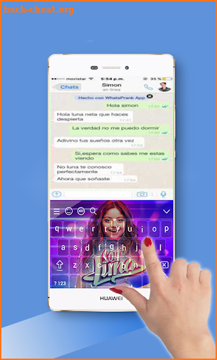 chat whit Soy Luna (jock) screenshot