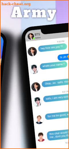 Chat with BTS : bts army game screenshot