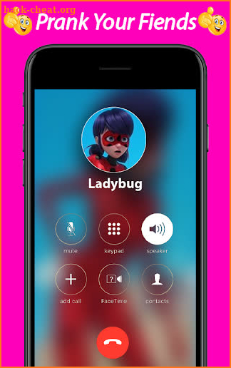 Chating App For Ladybug : Fake call screenshot