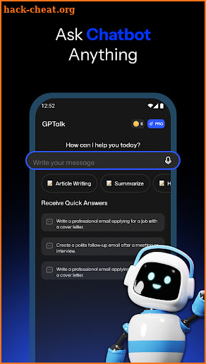 ChatMe: Simple AI Chatbot screenshot