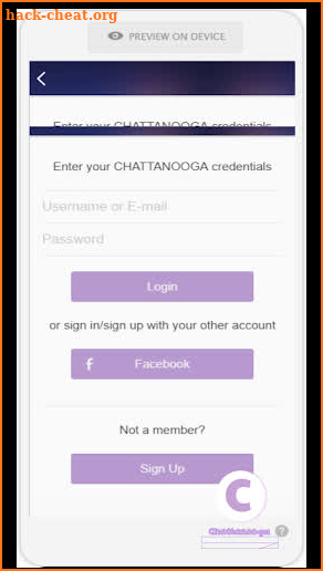 CHATTANOOGA Messenger Android FaceTime + eWALLET screenshot