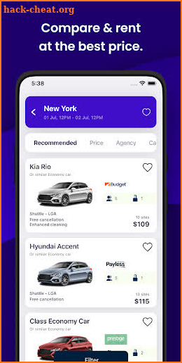 Cheap Car Rental・Hire a Car screenshot