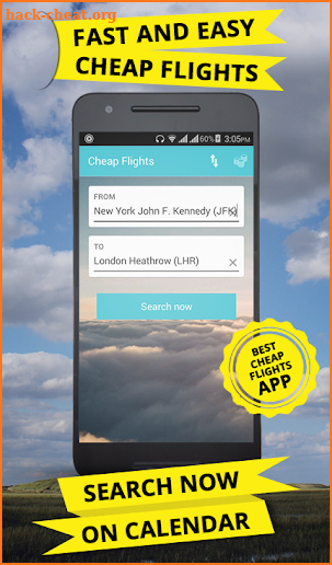 Cheap Flights Calendar screenshot
