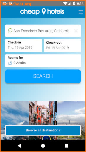 Cheap Hotels — Hotelsel screenshot