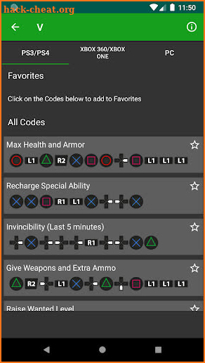 Cheat Codes for Games (Consoles and PC) screenshot