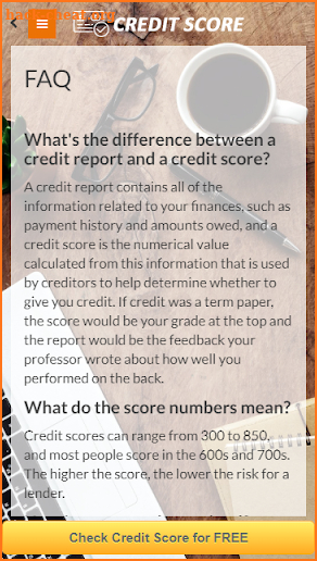 Check Your Credit Score screenshot