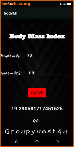 checkbmi screenshot