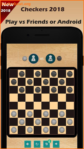 Checkers 2 Player game 2018 screenshot