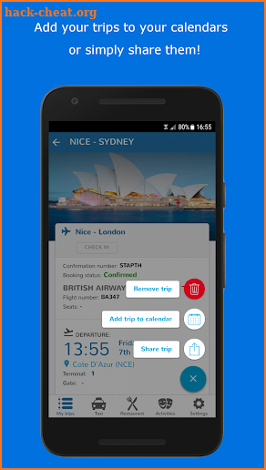 CheckMyTrip screenshot