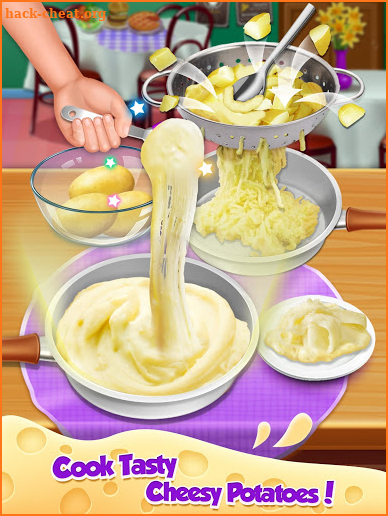 Cheesy Potatoes - New Year Trendy Cheesy Food screenshot